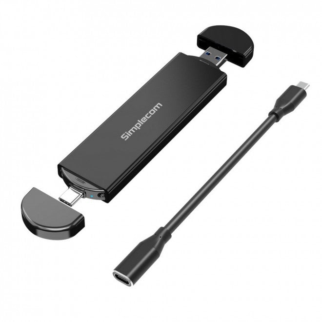Simplecom SE522 NVMe / SATA M.2 SSD to USB 3.2 Gen 2 Dual USB Connector Enclosure Simplecom SE522 NVMe / SATA M.2 SSD to USB 3.2 Gen 2 Dual USB Connector Enclosure